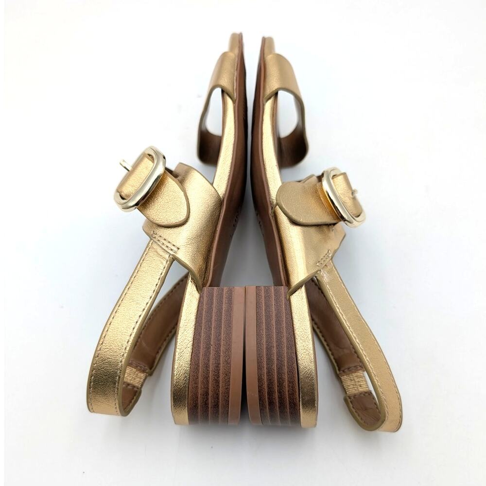 Naturalizer Meesha Strappy Sandals Open Toe Women's Gold Size US6.5M EU36.5 - Picture 9 of 10